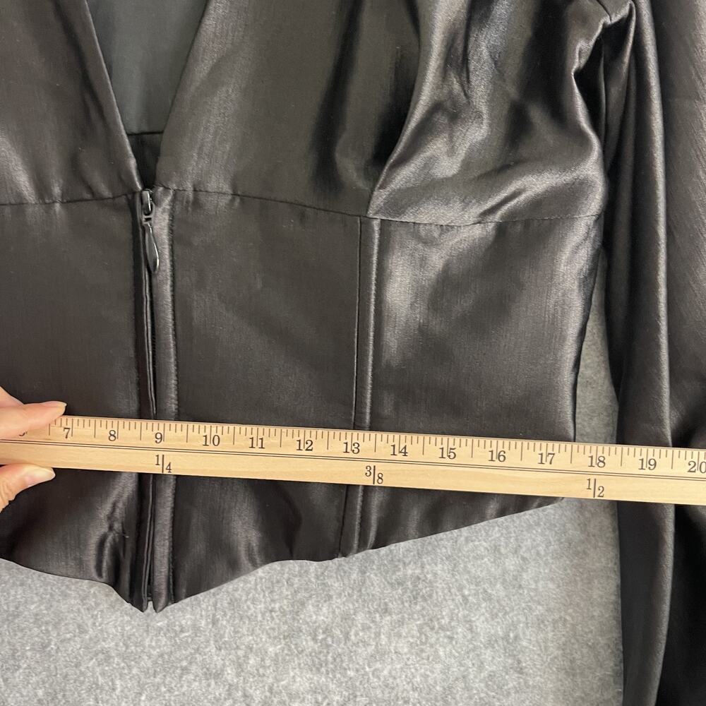 Kilentar Joyo Silk Corset Top Womens 18UK 14US Black Balloon Sleeve Avant Garde - Picture 12 of 16